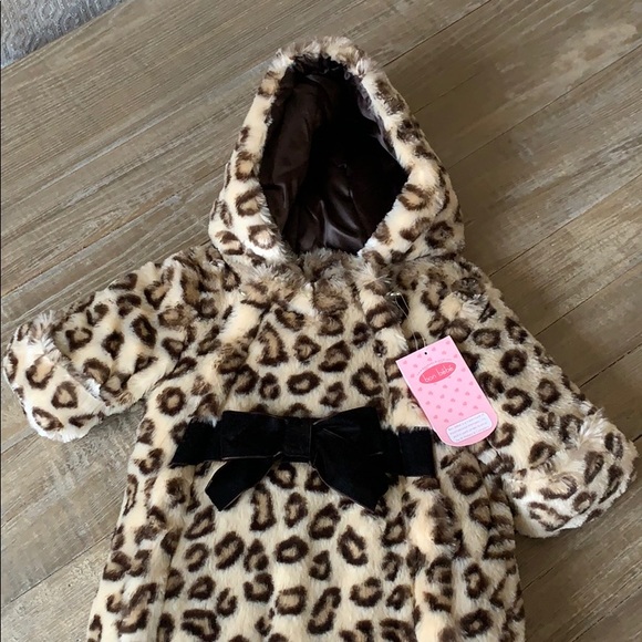 Leopard print faux fur snowsuit - Picture 2 of 7